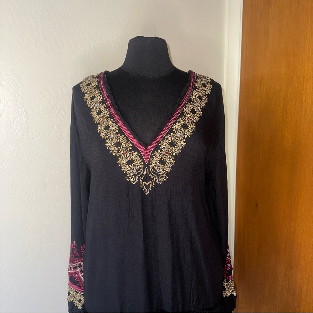 Free People Wild One Embellished Mini Dress Size Medium - Picture 9 of 12